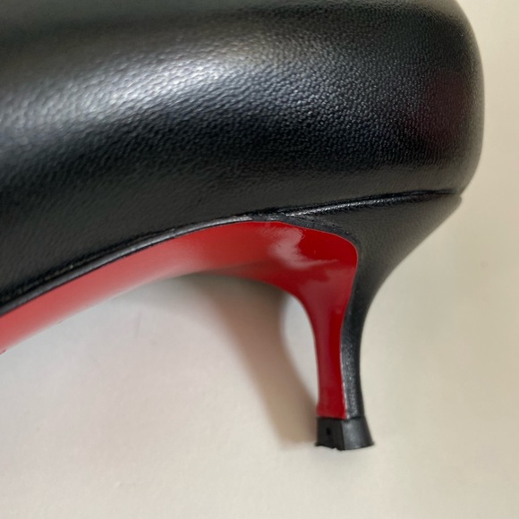 ✨ CHRISTIAN LOUBOUTIN peep toe kitten heels - Picture 5 of 16